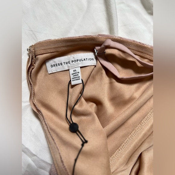 NWOT Dress The Polulation Leanne Lace Mini Dress in Blush-Tagged XL fits like M - Picture 9 of 14